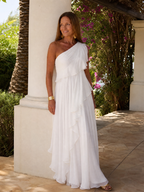 Talia | Cascading Ruffle Maxi Dress