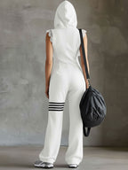 Selene | Hooded Sporty Jumpsuit