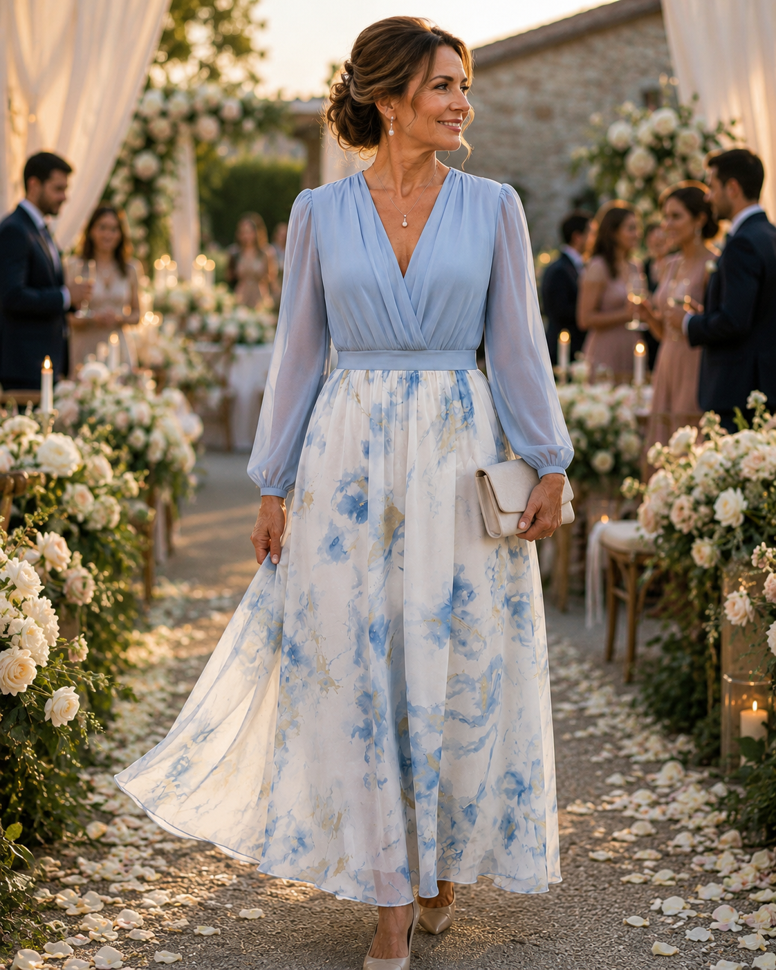 Abigail™ - Maxi Dress with Dazzling Floral Print