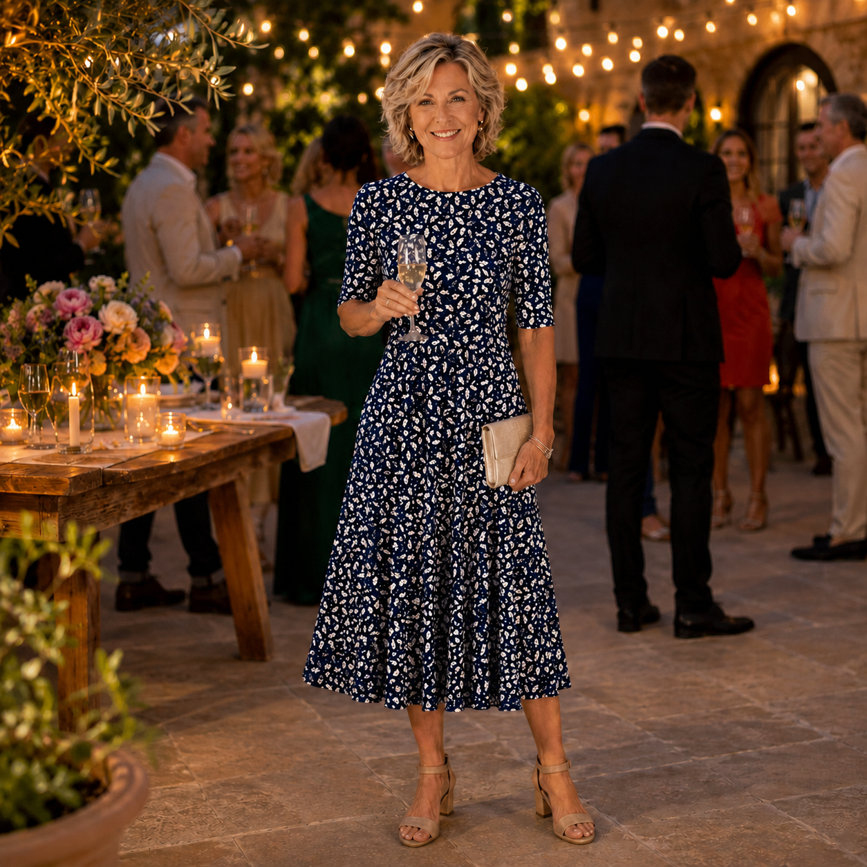 Sarah | Effortless Floral Midi Dress