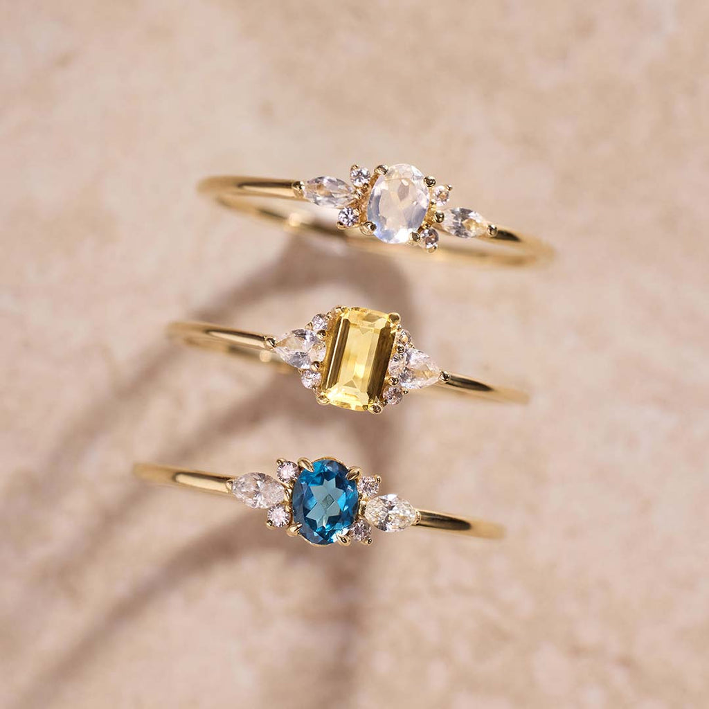 Lioravelle | Violet Diamond Ring 18k Gold
