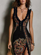 Avah | Bohemian Printed Maxi Dress