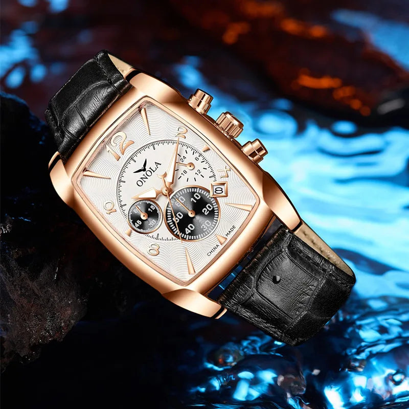 Classic St. Andrews Leather Strap Watch, 45mm