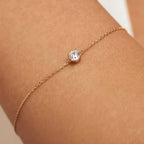 Dalynette | Bracelet with Moissanite Stones 14k Gold