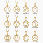 Rosalyette | Zodiac Sign Necklace 18k Gold