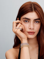 Shannelise | Cuban Pink Bracelet 18k Gold