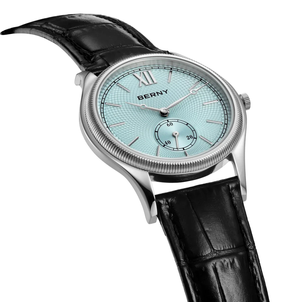 Berny Classic Leather Strap Watch, 38mm