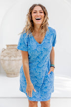 Fan Shell Cotton Dress