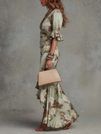 Magnolia | Floral V-Neck Maxi Dress