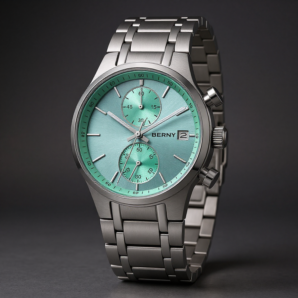 Berny Chronograph Watch, 39mm