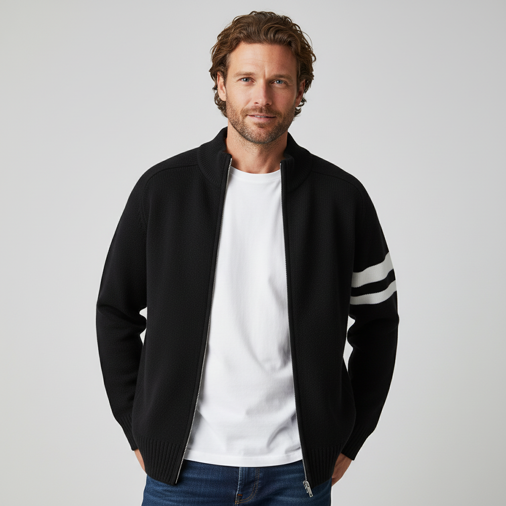Nolan Knit Zip Sweater
