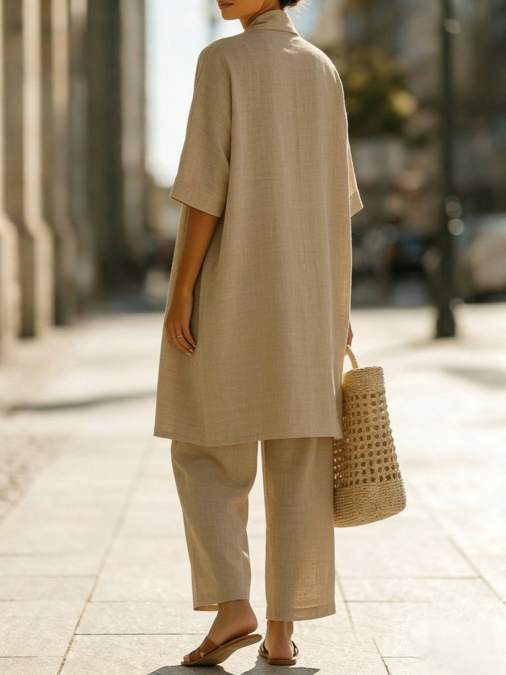 Isa | Effortless Cotton Three-Piece Set